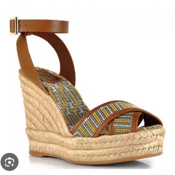Tory Burch Wedge "EUC" - Picture 1 of 16